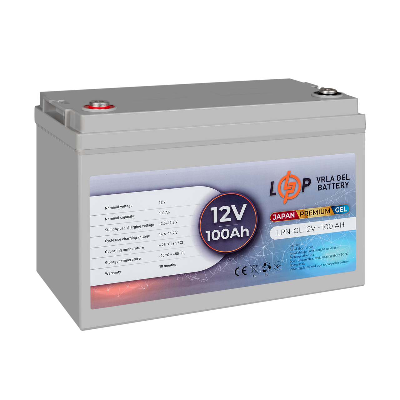 Аккумулятор гелевый LPN-GL 12V-100 Ah - фото 4