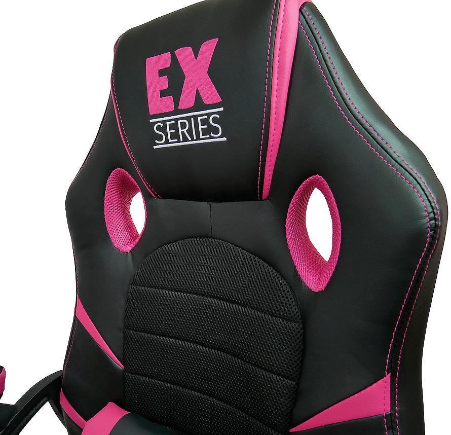 Кресло компьютерное Extreme EX Черный/Розовый (9911407) - фото 5