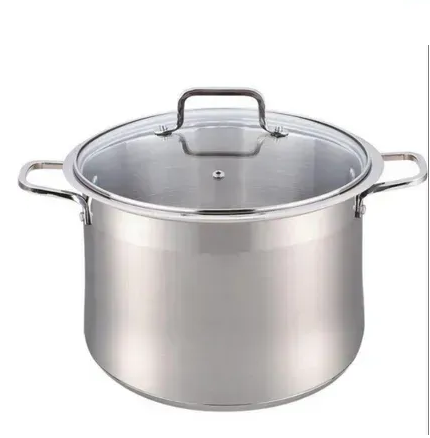 Каструля з кришкою Zwillon з нержавіючої сталі для газу та індукціі 22,5 л 34 см (581-34)