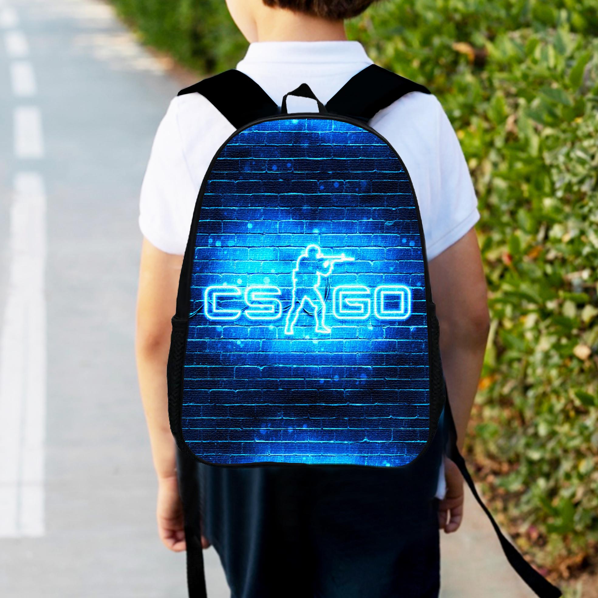 Шкільний рюкзак дитячий для хлопчика CS GO Counter-Strike міський 34х27 см (0073) - фото 5 Шкільний рюкзак дитячий для хлопчика CS GO Counter-Strike міський 34х27 см (0073) - фото 5