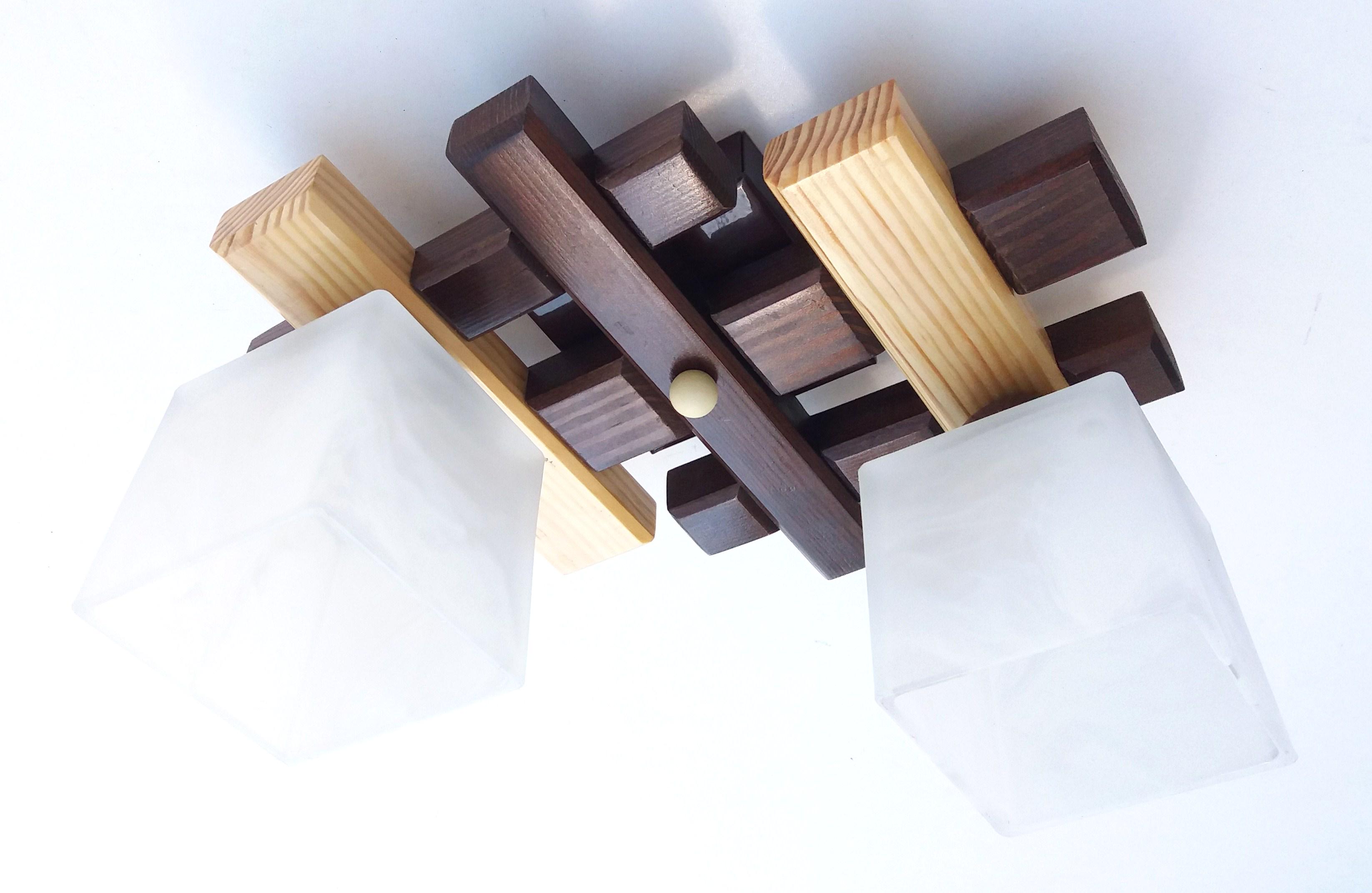 Люстра Граф/2 мини деревяная на 2 поворотных плафона Коричнево-натуральный - фото 5 Люстра Граф/2 мини деревяная на 2 поворотных плафона Коричнево-натуральный - фото 5