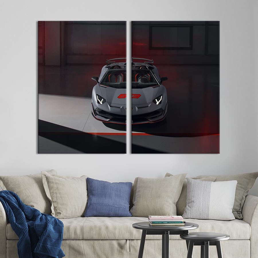Картина на холсте Мощный суперкар Lamborghini 111x81 см (1264-2)