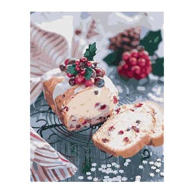 Набор для росписи по номерам Strateg Рождественский кекс 40х50 см (VA-1120-mt)