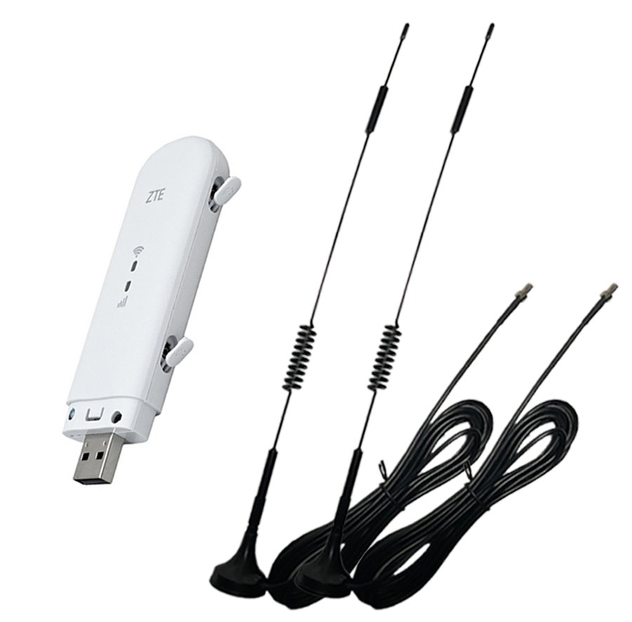 Роутер ZTE 4G-LTE/3G Wi-Fi MF79u и 2 антенны по 7db (23461543)