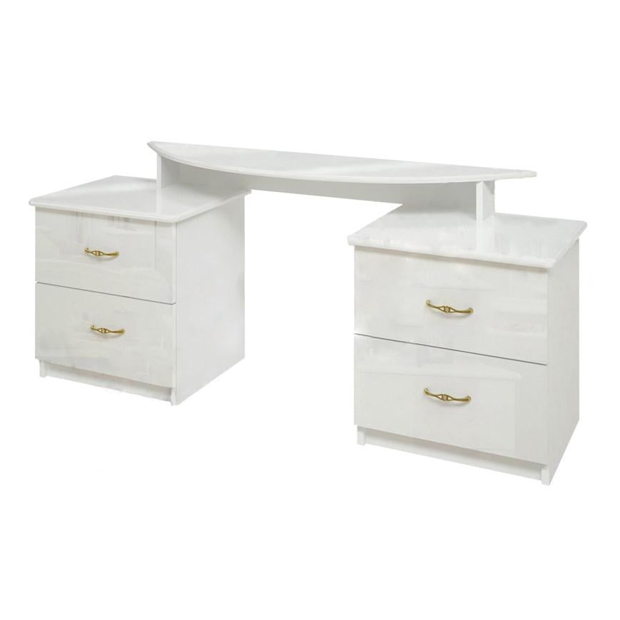 Туалетный столик MiroMark Футура 4Ш Белый глянец (FT-74-WB)