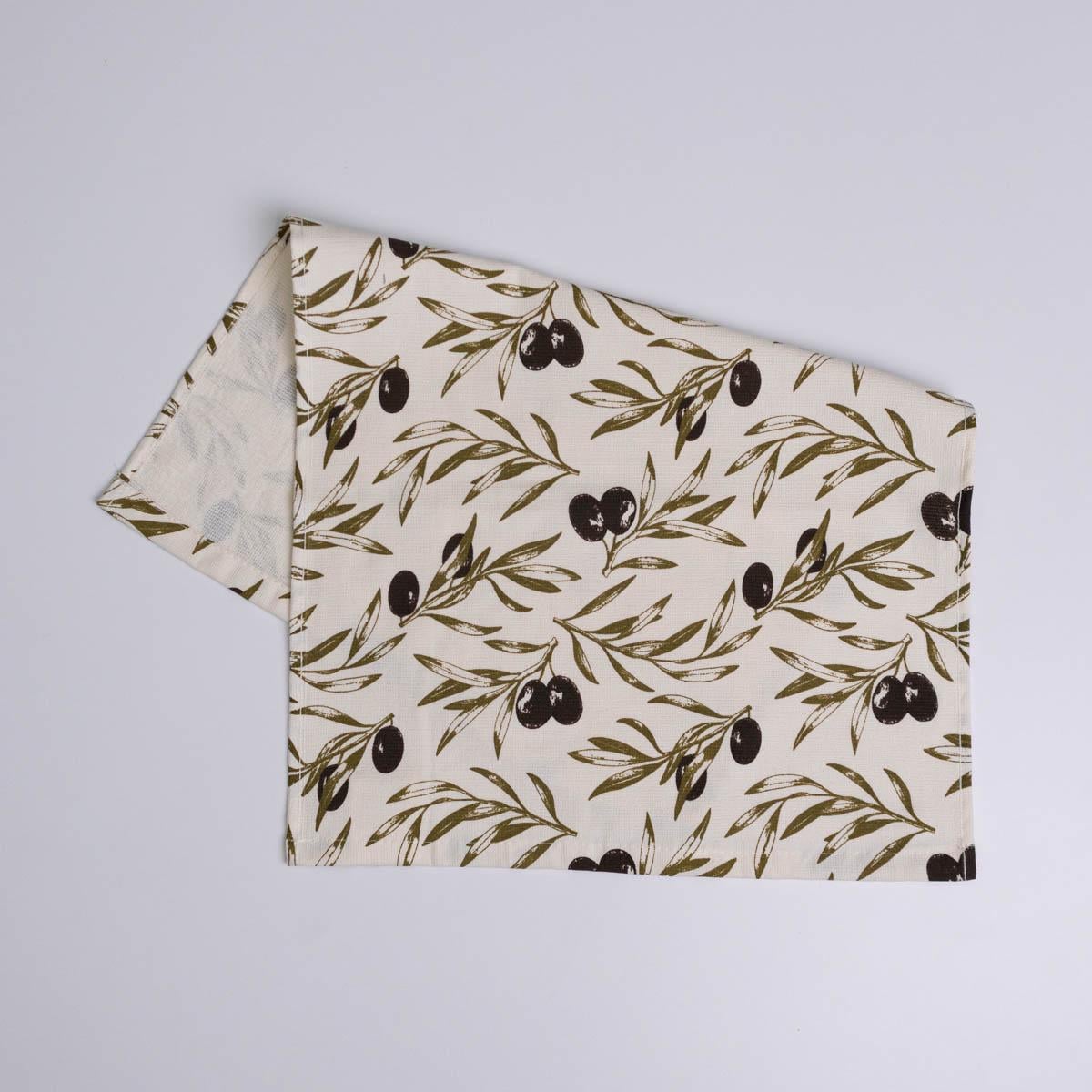 Кухонное полотенце махровое GM Textile Оливки 300 г/м2 40х60 см Бежевый (rm300-60-olive)