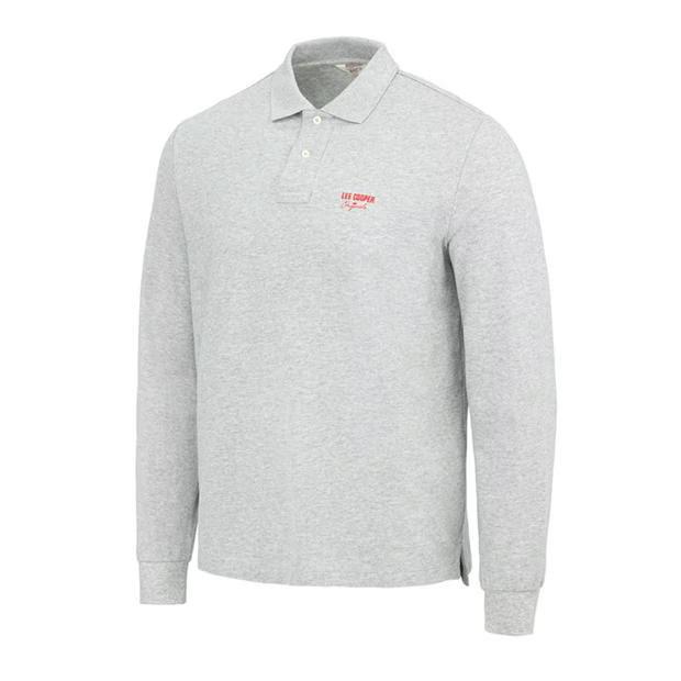 Поло мужское Lee Cooper с длинным рукавом 2XL Серый (LS0002M045) - фото 7 Поло мужское Lee Cooper с длинным рукавом 2XL Серый (LS0002M045) - фото 7