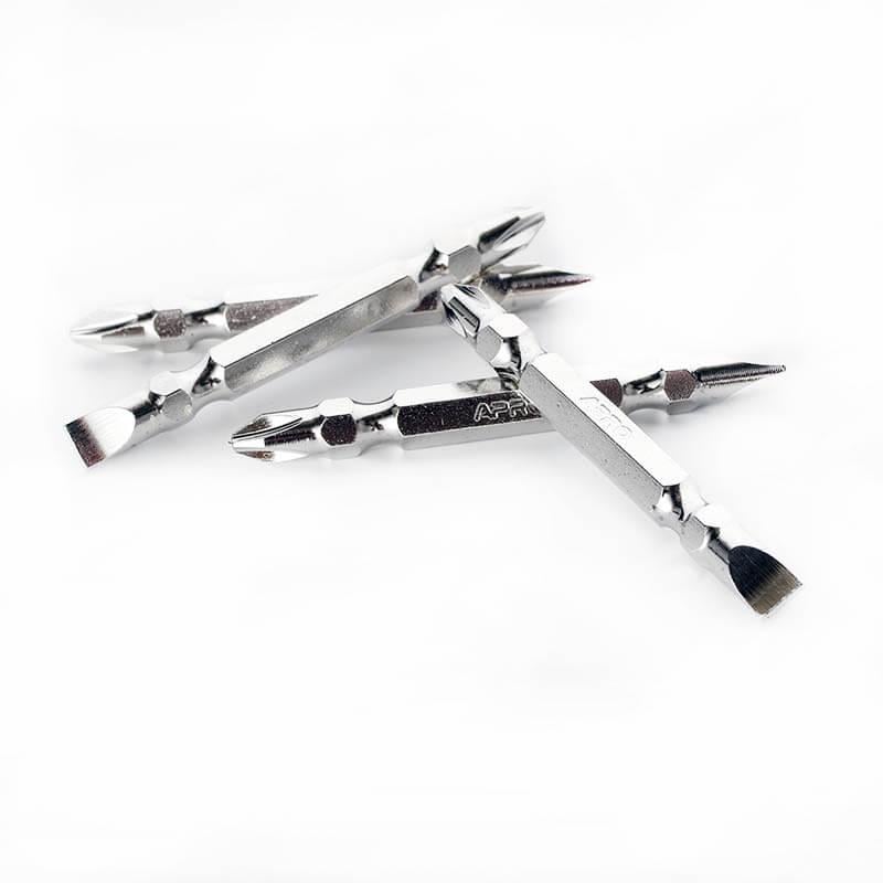 Бита Apro 2-сторонняя хром РН2-SL6х65 мм 10 шт./уп. (309175) - фото 4 Бита Apro 2-сторонняя хром РН2-SL6х65 мм 10 шт./уп. (309175) - фото 4