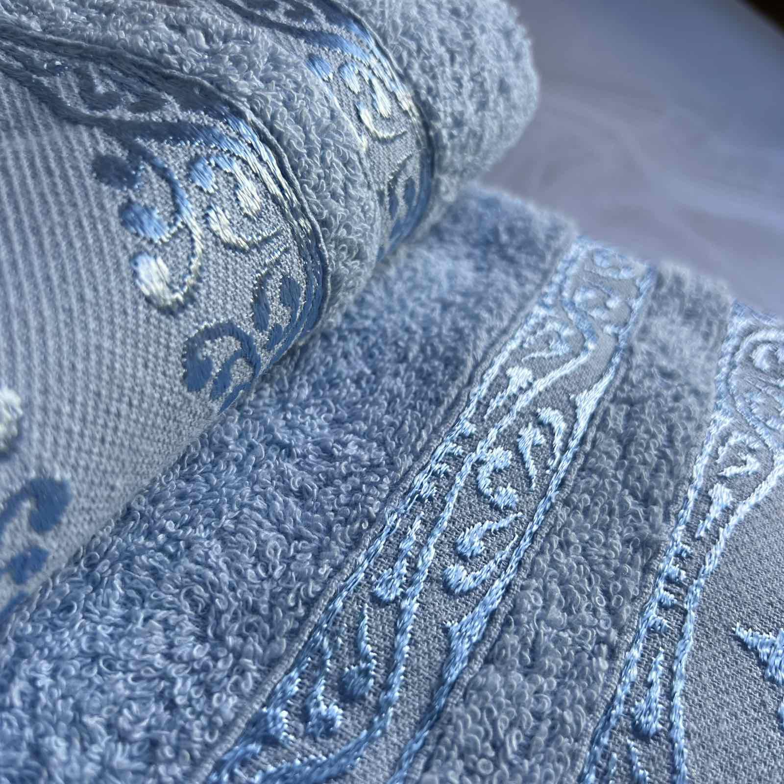 Набір рушників банне та для обличчя 70х40 см/50х90 см 2 шт. Блакитний (mame2v1cic2mavi) - фото 2 Набір рушників банне та для обличчя 70х40 см/50х90 см 2 шт. Блакитний (mame2v1cic2mavi) - фото 2