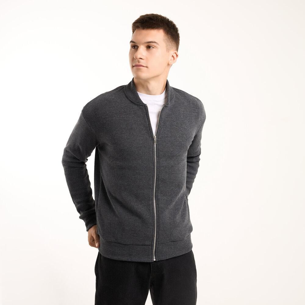 Джемпер мужской Pobedov Moon на молнии XL Темно-серый (25021/3)