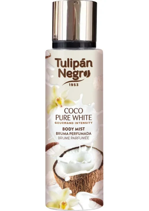 Мист для тела Tulipan Negro Нежный кокос 250 мл (2598207097)
