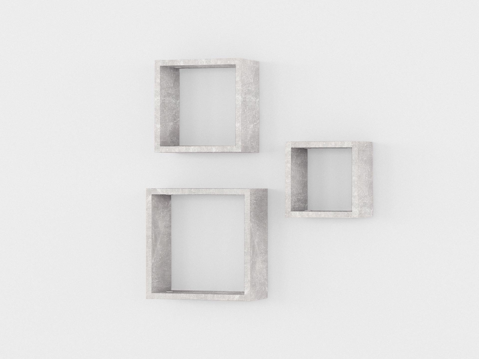 Комплект настенных полок GT-27 302х150х302 мм Бетон - фото 2