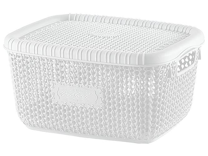 Кошик з кришкою Violet House Віолетта 5 л White (MLM-1009-VYOLETTA-WHITE-S-KR-5-L) - фото 1 Кошик з кришкою Violet House Віолетта 5 л White (MLM-1009-VYOLETTA-WHITE-S-KR-5-L) - фото 1