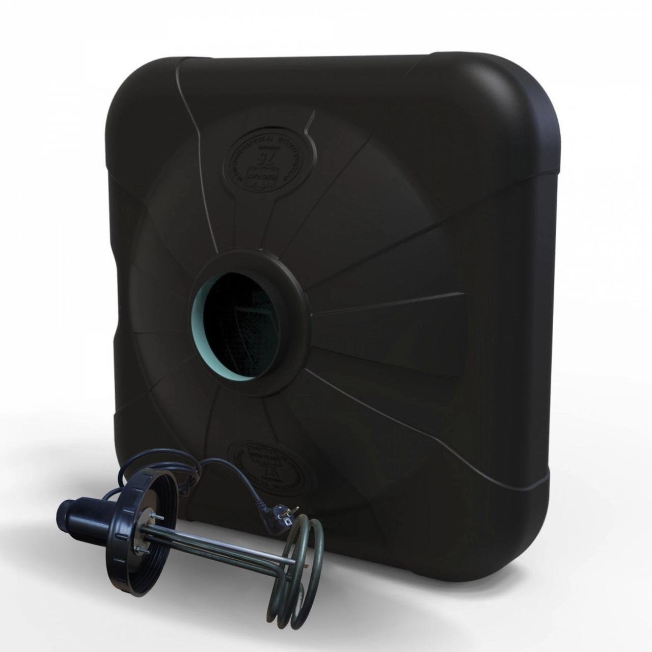 Бак с подогревом Европласт ТЭН 1,5 кВт для душу 75 л Бак с подогревом Европласт ТЭН 1,5 кВт для душу 75 л