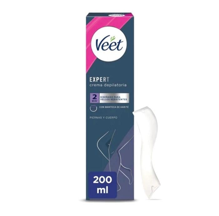Крем для депиляции женский Veet EXPERT PIERNAS Y CUERPO для ног и тела с маслом ши с лопаткой 200 мл