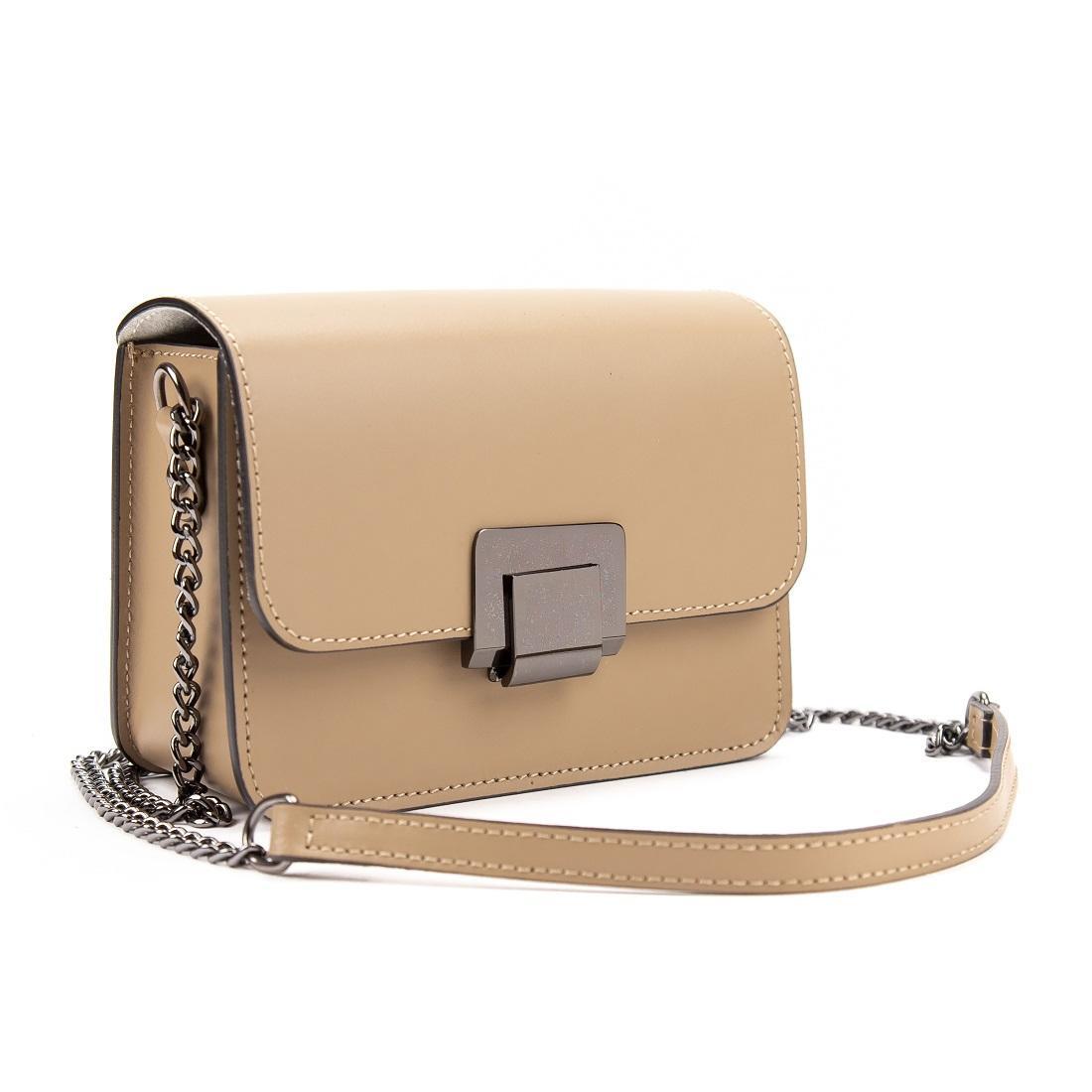 Женская сумка Royal Bag F-IT-008T с цепочкой Taupe (6820)