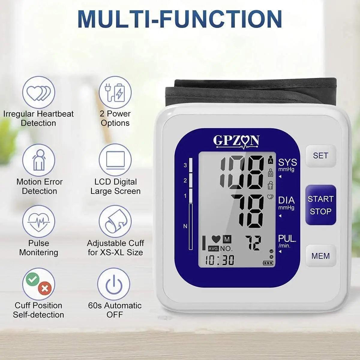 Тонометр автоматичний на плече GPZON пам'ять на 240 вимірювань манжета 22–42 см (0365) - фото 6