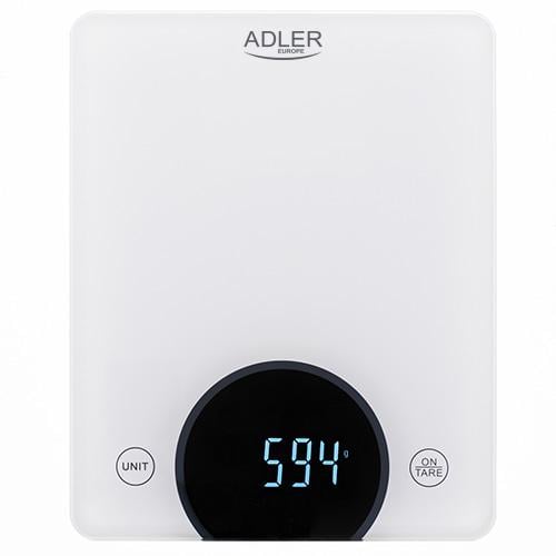 Весы кухонные Adler AD 3173 до 10 кг точность 1 г White