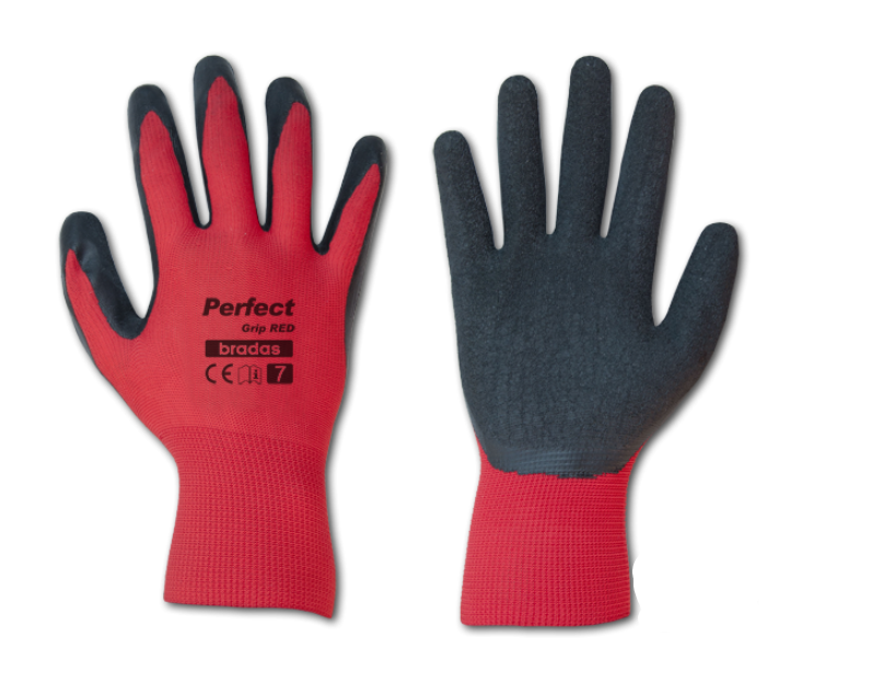 Перчатки защитные perfect grip латекс р.7 Red (RWPGRD7) Перчатки защитные perfect grip латекс р.7 Red (RWPGRD7)
