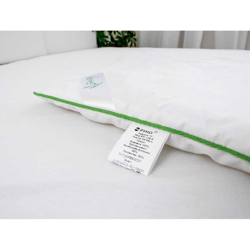 Подушка дитяча Руно плоска бамбукова 40x60 см Білий (100000714) - фото 3 Подушка дитяча Руно плоска бамбукова 40x60 см Білий (100000714) - фото 3