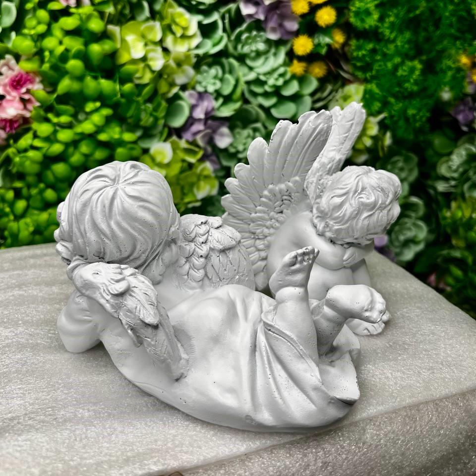 Фігурки дівчинка мрійниця 8x8x13 см та янголятко з крилами (11x6x8 см (29614595) - фото 2