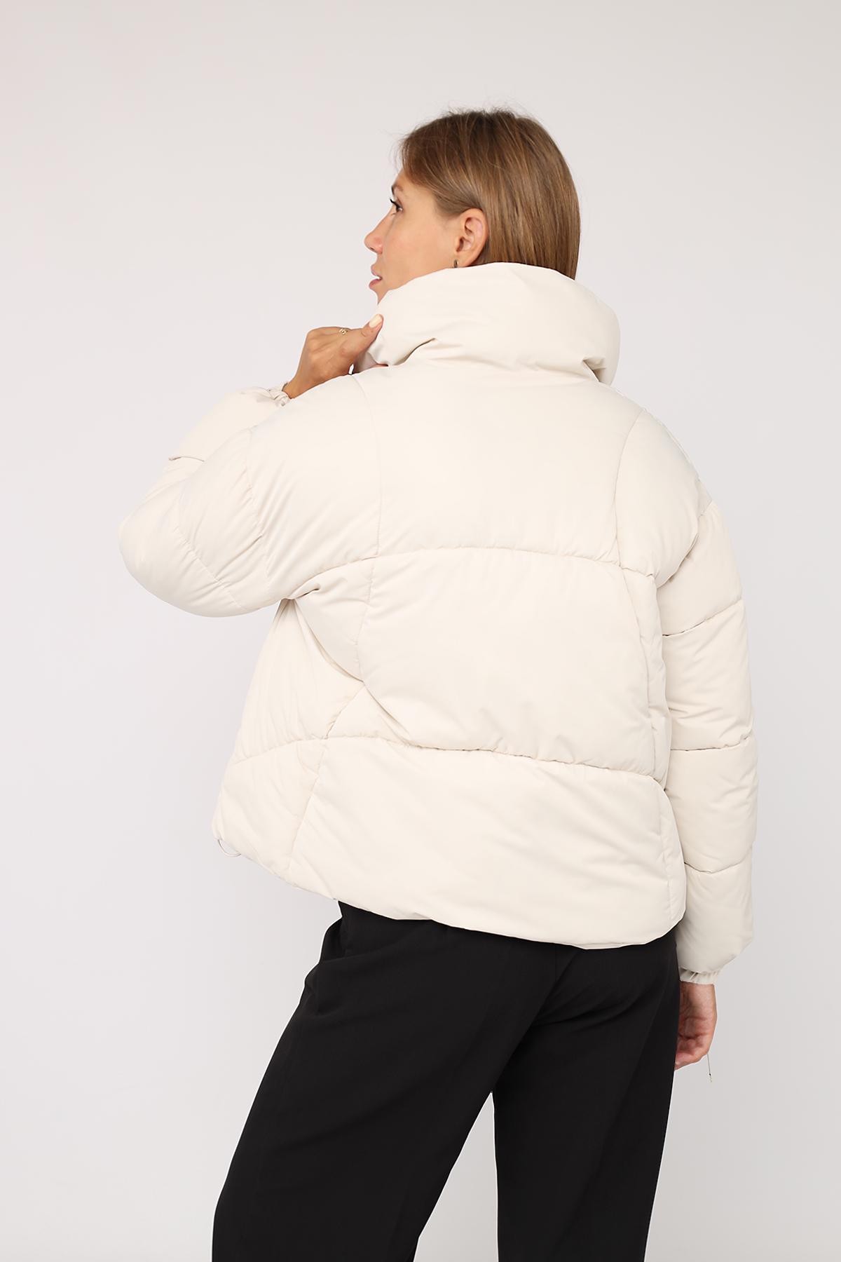 Куртка женская ЦБ-00277856 р. 54 Молочный (28422294) - фото 8