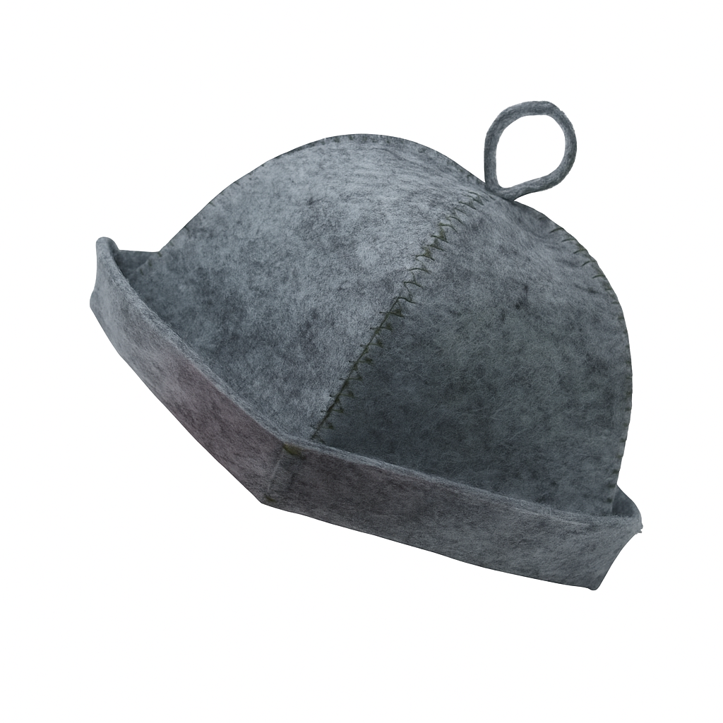 Шапка для бани Luxyart Колпак фетр Серый (XL-002) Шапка для бани Luxyart Колпак фетр Серый (XL-002)