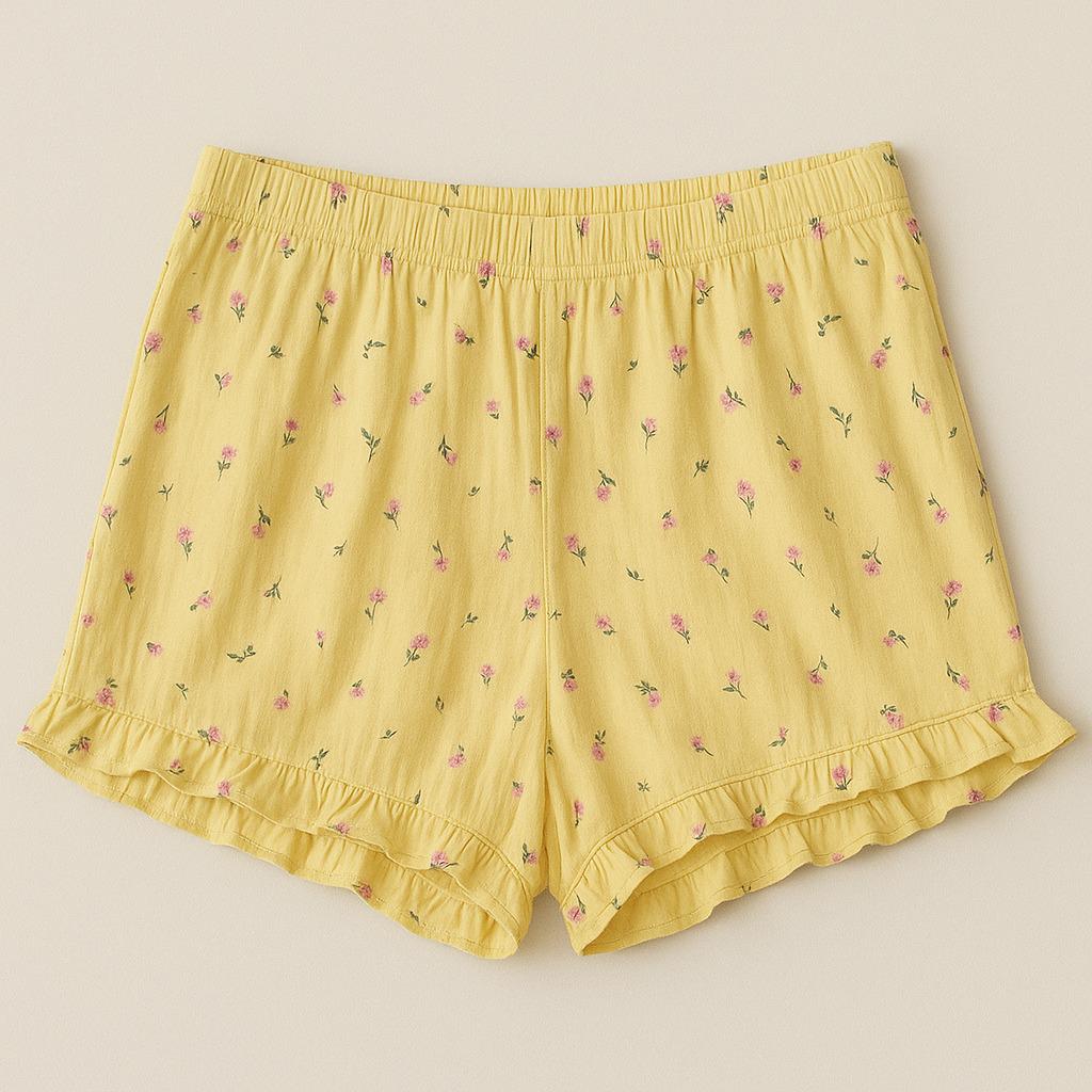Шорты MONKI с цветами M Желтый (0864325П)