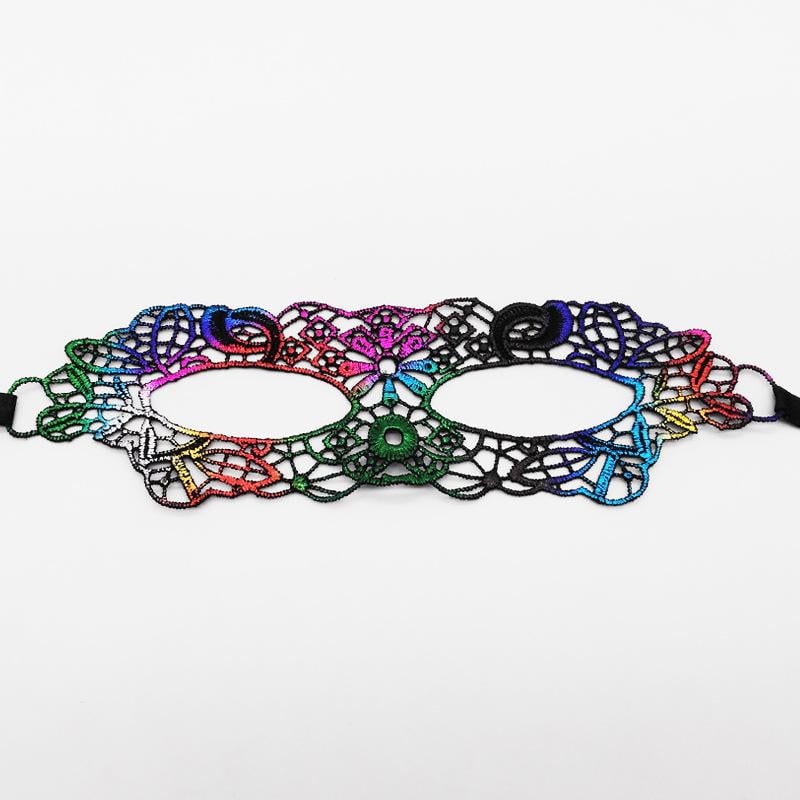 Маска ажурная на лицо на завязках One size Разноцветный (190220/3)
