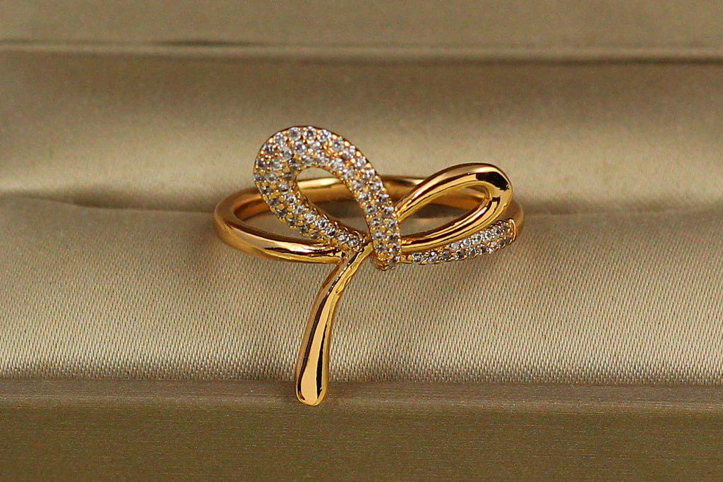 Кольцо Xuping Jewelry завязка бантик р. 20 Золотистый (29219241)