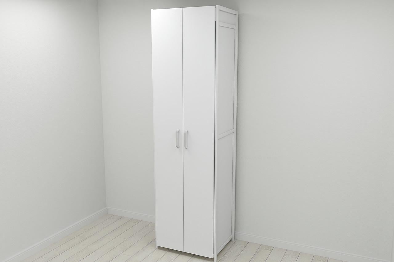 Шкаф Ferrum-decor Гардероб Уни секция 7 серии Конект металл/ДСП 16 мм 220x60x50 см Белый/Белый (FRD-104567)