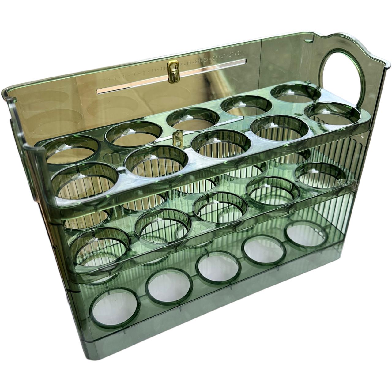 Полка для яиц Egg Storage Box 30 шт. Зеленый (18783617)