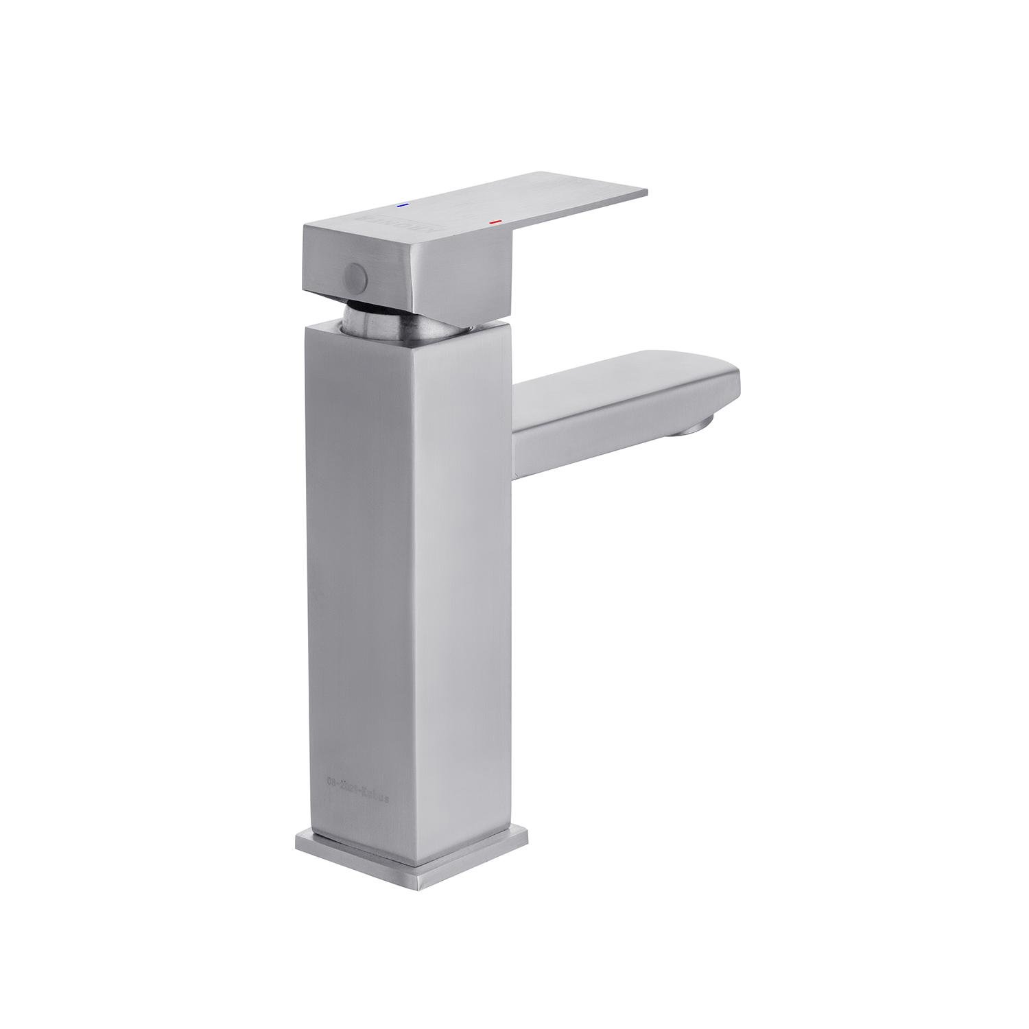 Смеситель-кран для раковины Kroner KRP Edelstahl Kubus ESG010 (KR23009Y) - фото 3 Смеситель-кран для раковины Kroner KRP Edelstahl Kubus ESG010 (KR23009Y) - фото 3