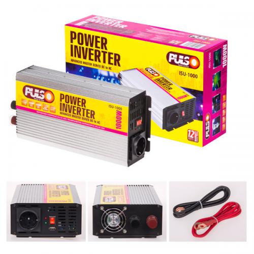 Преобразователь напряжения PULSO/ISU-1000/12V-220V/1000W/USB-5VDC2.0A - фото 2 Преобразователь напряжения PULSO/ISU-1000/12V-220V/1000W/USB-5VDC2.0A - фото 2