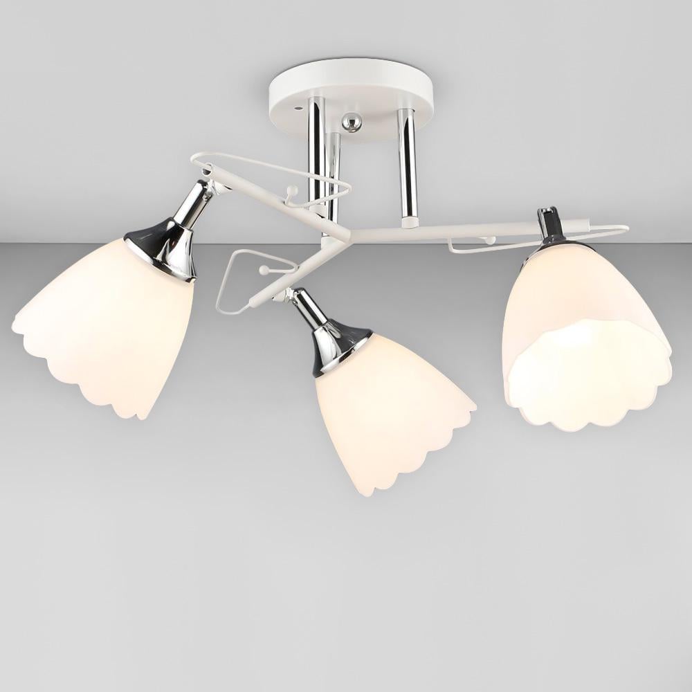 Люстра потолочная Light House SRS-20486/3 Белый/Хром
