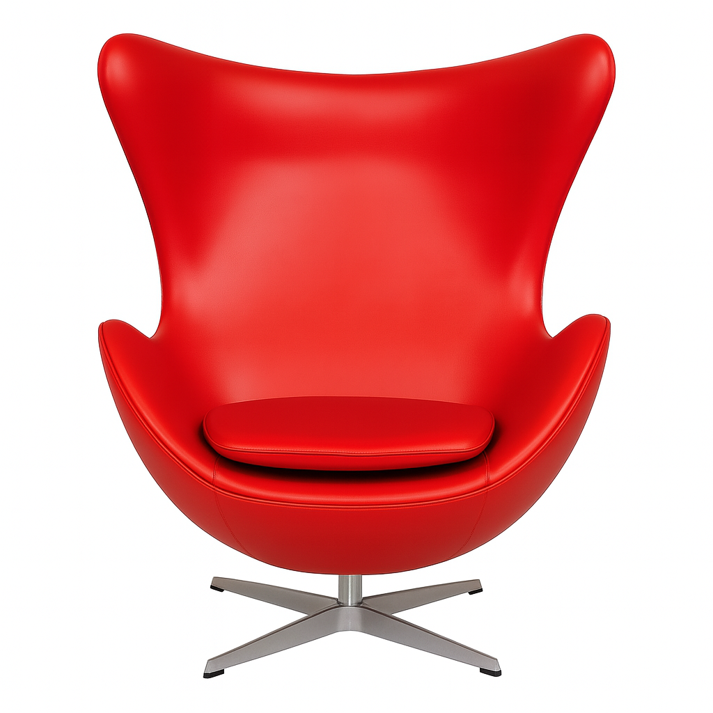 Кресло Эгг экокожа Красный (30560946)
