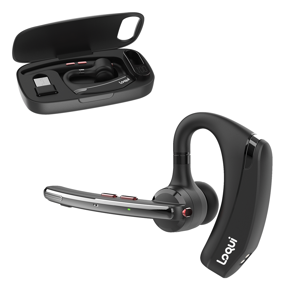 Гарнитура Bluetooth LOQUI G10 с шумоподавлением Multipoint Черный (111614825)