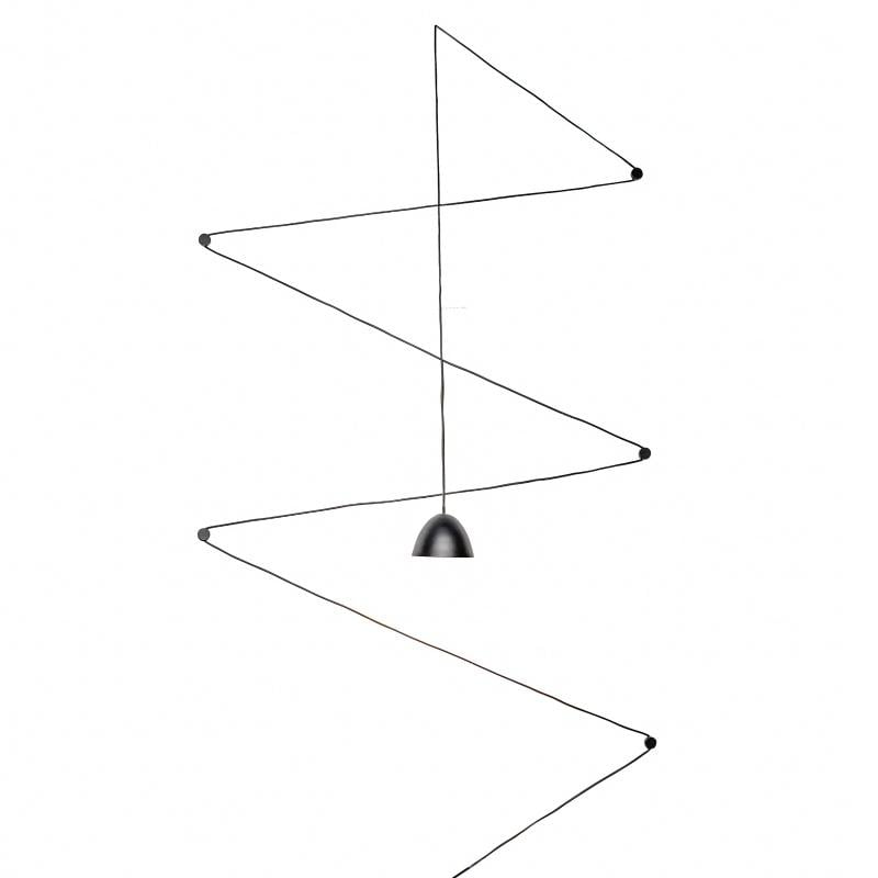 Люстра підвісна світлодіодна Brille BL-468S/5 W BK на один плафон