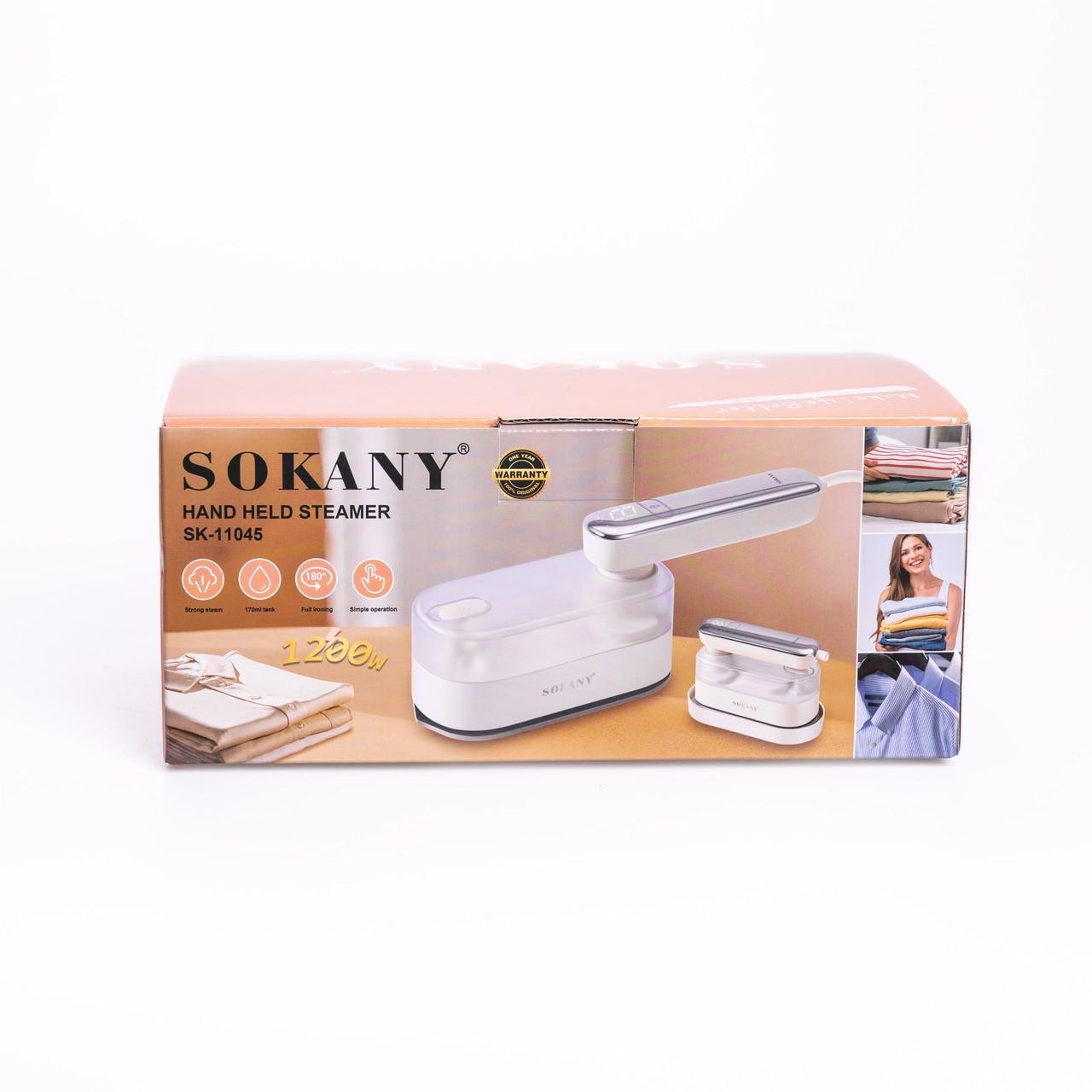 Утюг дорожный Sokany SK-11045 с парогенератором 1200 Вт Белый (7907) - фото 8