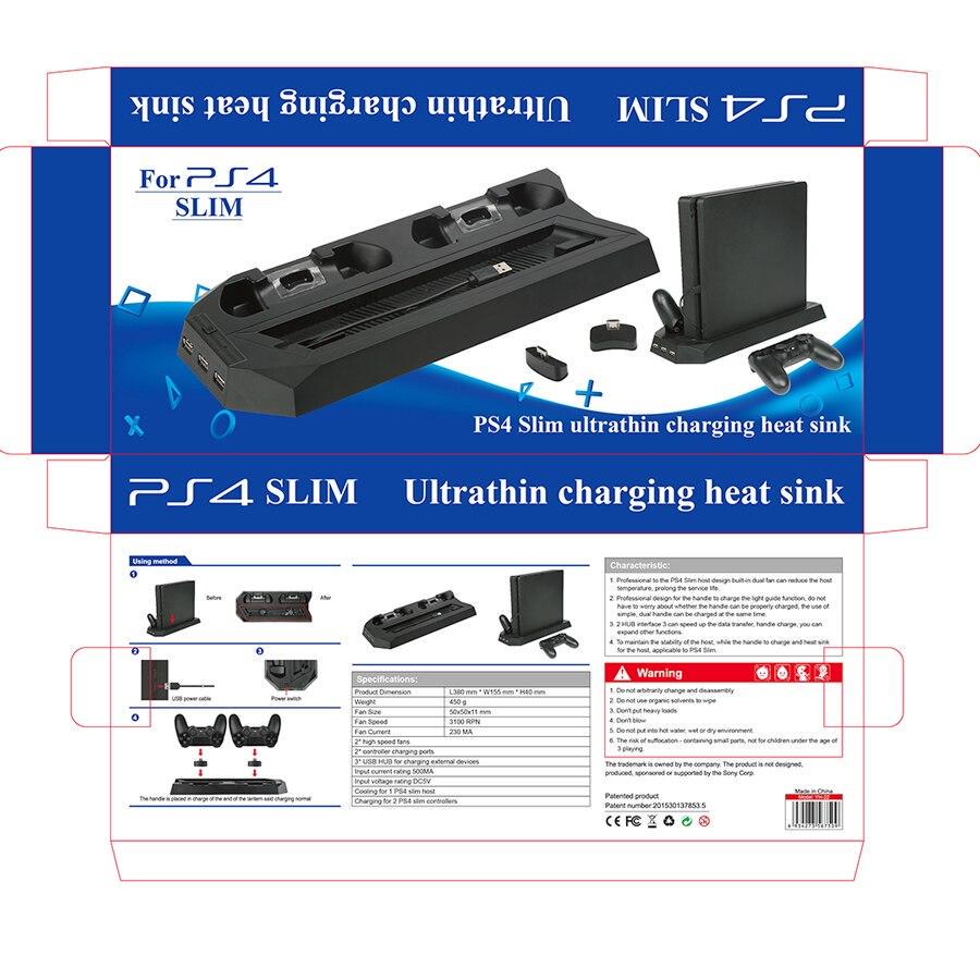 Подставка зарядная DOBE для Sony Playstation 4 Slim для охлаждения - фото 4 Подставка зарядная DOBE для Sony Playstation 4 Slim для охлаждения - фото 4