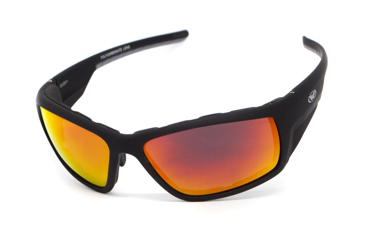 Очки с уплотнителем Global Vision Kinetic G-Tech зеркальные Красный (69962281965869)