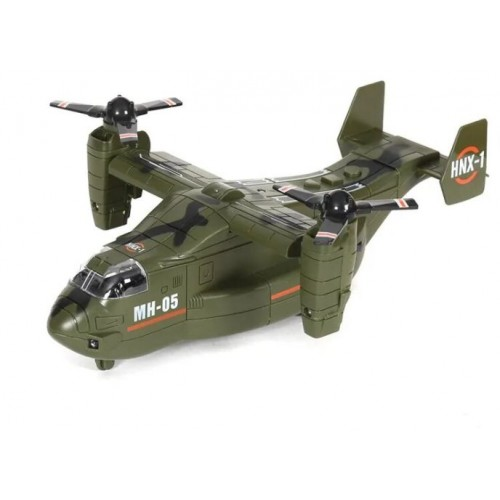 Іграшковий літак військовий Osprey MH-05 зі світлом та звуком Зелений (28443363) - фото 6 Іграшковий літак військовий Osprey MH-05 зі світлом та звуком Зелений (28443363) - фото 6