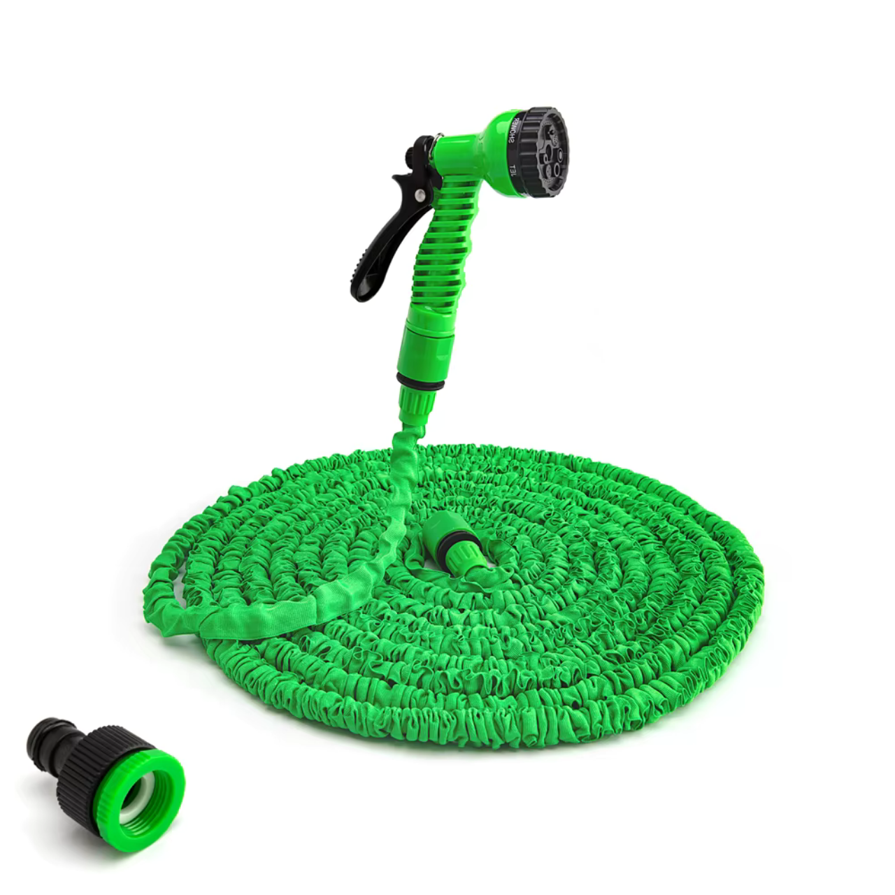 Шланг поливальний з пістолетом садовий що розтягується 59 м Зелений (1000305688) - фото 3 Шланг поливальний з пістолетом садовий що розтягується 59 м Зелений (1000305688) - фото 3