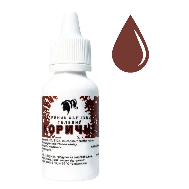 Краситель гелевый 30 мл Коричневый (11721)