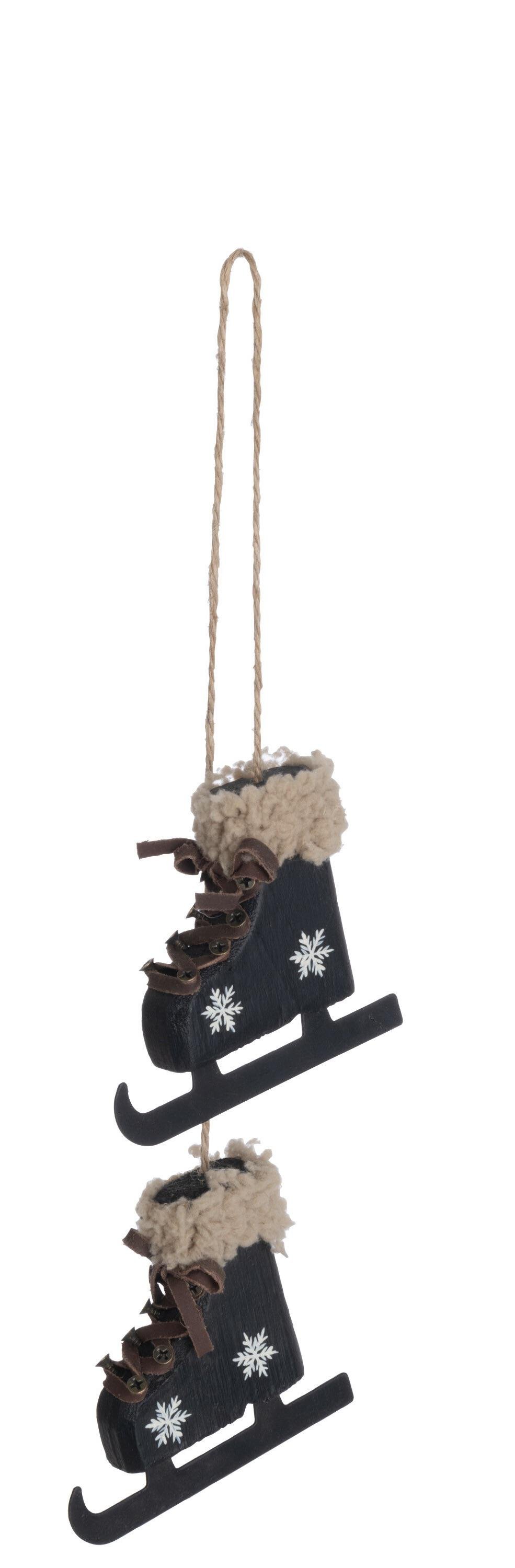 Ялинкова прикраса у формі ковзанів J-LINE з металу Чорний