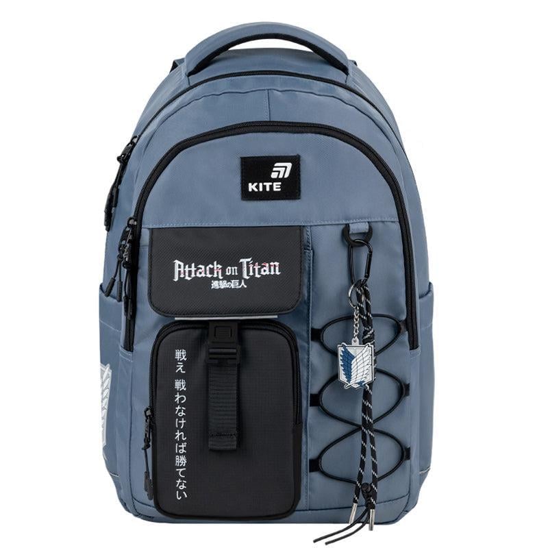 Рюкзак KITE Education teens Attack on Titan 46x31,5x16 см 24 л Синий (AT26-2597L)