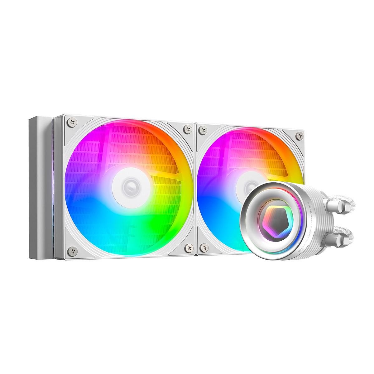 Система водяного охлаждения с ARGB-подсветкой ID-Cooling FX240 INF White