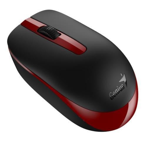 Компьютерная мышка беспроводная Genius NX-7007 USB 2,4GHz оптическая (сенсор синий Eye) 1200 dpi 3 конпки 1xAA Черный/Красный (2881185002)