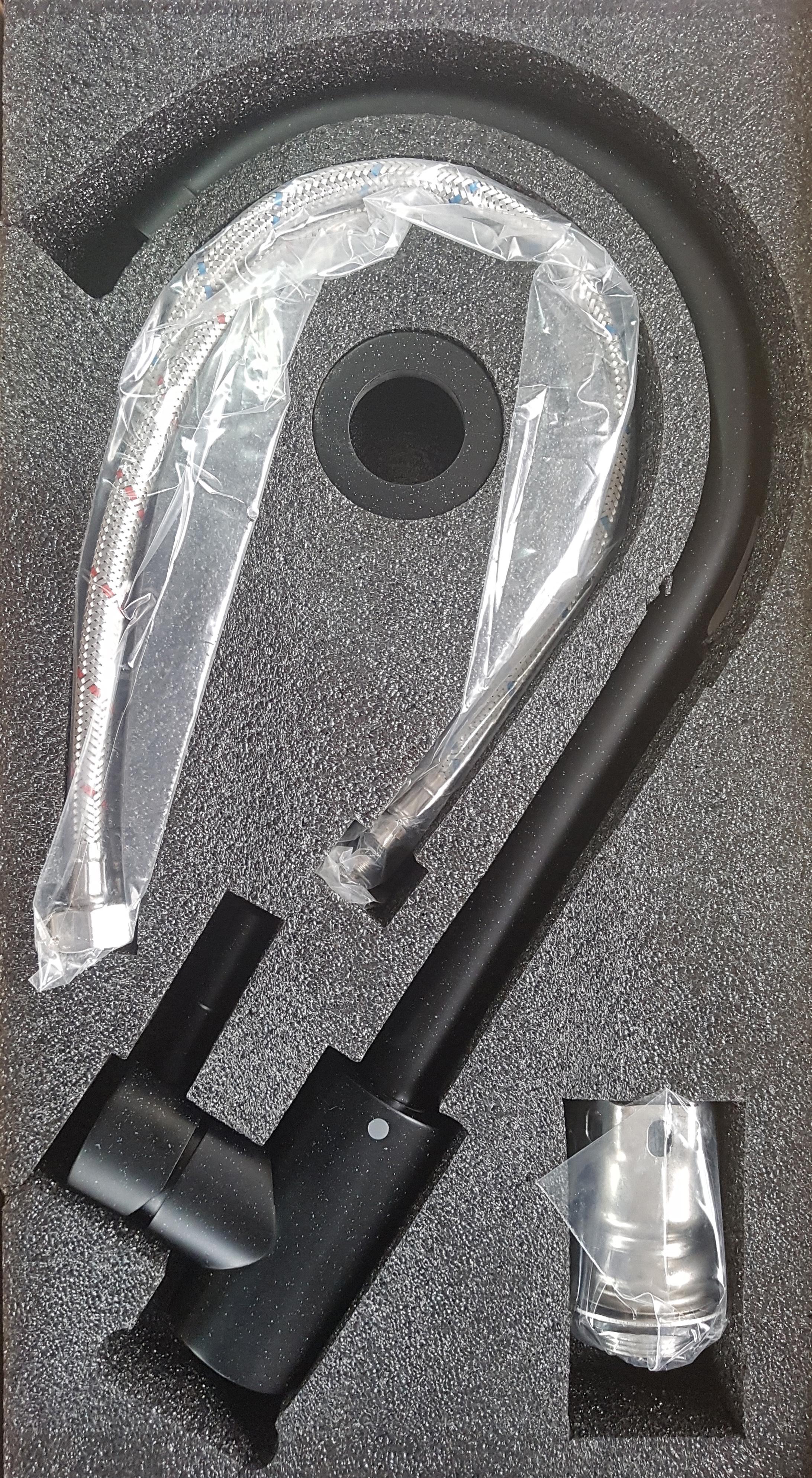 Мойка кухонная Valetti 36 со смесителем 780x435 мм Черный - фото 8