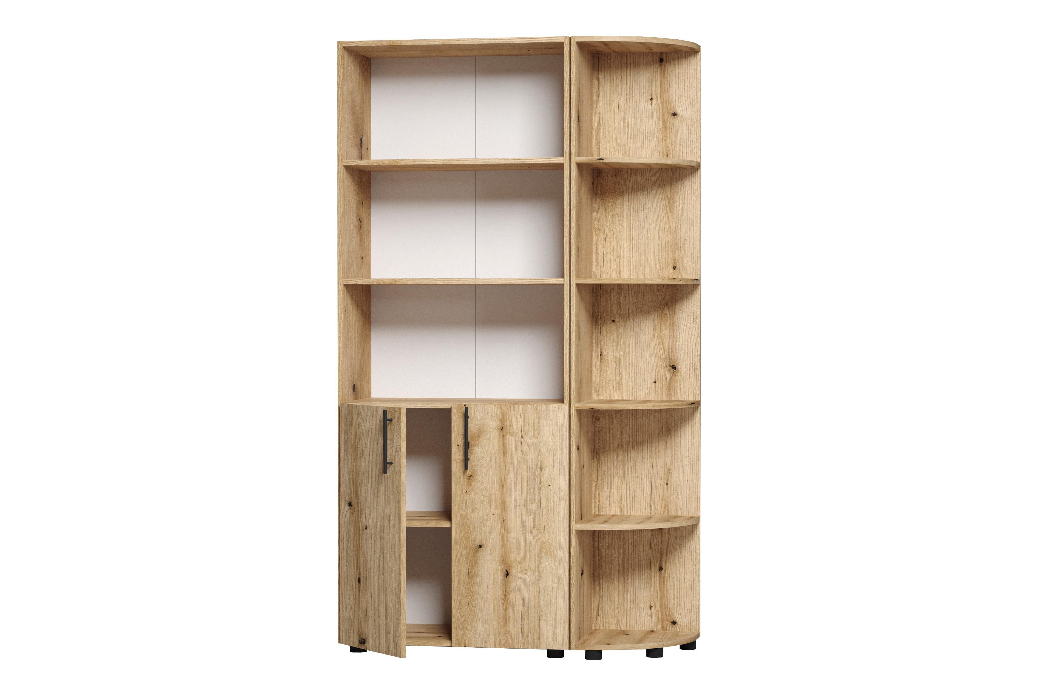 Стеллаж полуоткрытый ОП-613+733 Orange-Line Дуб эвок прибрежный (400917)